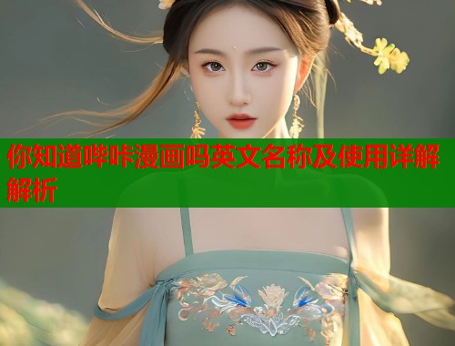 你知道哔咔漫画吗英文名称及使用详解解析