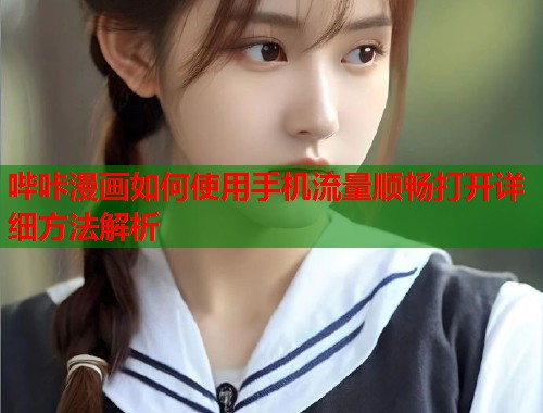 哔咔漫画如何使用手机流量顺畅打开详细方法解析